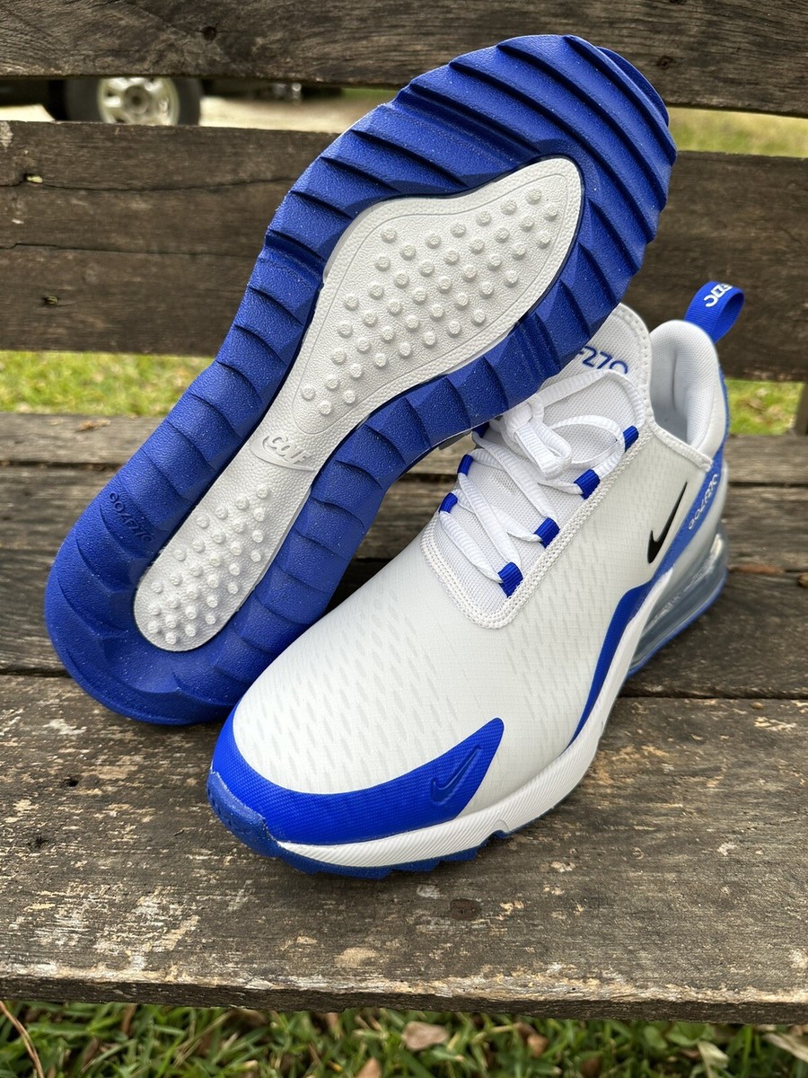 rare Nike Air Max 270 G Golf Shoes White Racer Blue CK6483 rare Nike Air Max 270 G Golf Shoes White Racer Blue CK6483