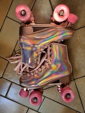 Patins à roulettes STORY - Rose Glacier Side by Side (38) neuf + Protections