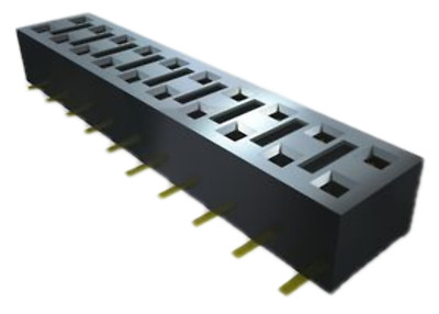 Pack of 2 CLH-110-L-D-DV-TR Connector Receptacle 20 Position 0.100'' (2.54mm) Sur