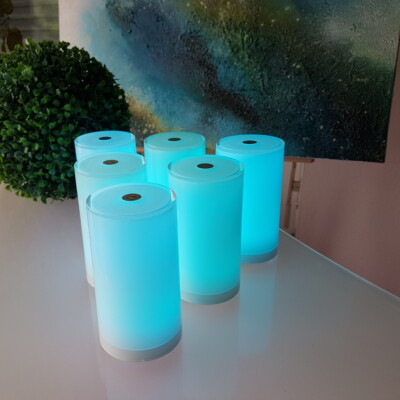 Kabellose Tischleuchte ''TUB'' LED Akku Außenleuchte App Control Lampe Leuchte