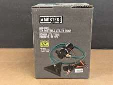 Master Plumber 450GPH 12V Portable Utility Pump 033C22H New