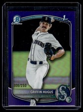 GRIFFIN HUGUS 2025 BOWMAN DRAFT CHROME PURPLE REFRACTOR #BDC-101 006/250