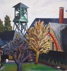 1993 ORIGINAL OIL PAINTING LANDSCPE HOUSE FARM BUILDING LOOKOUT /s KEVIN TACKA — photo 3