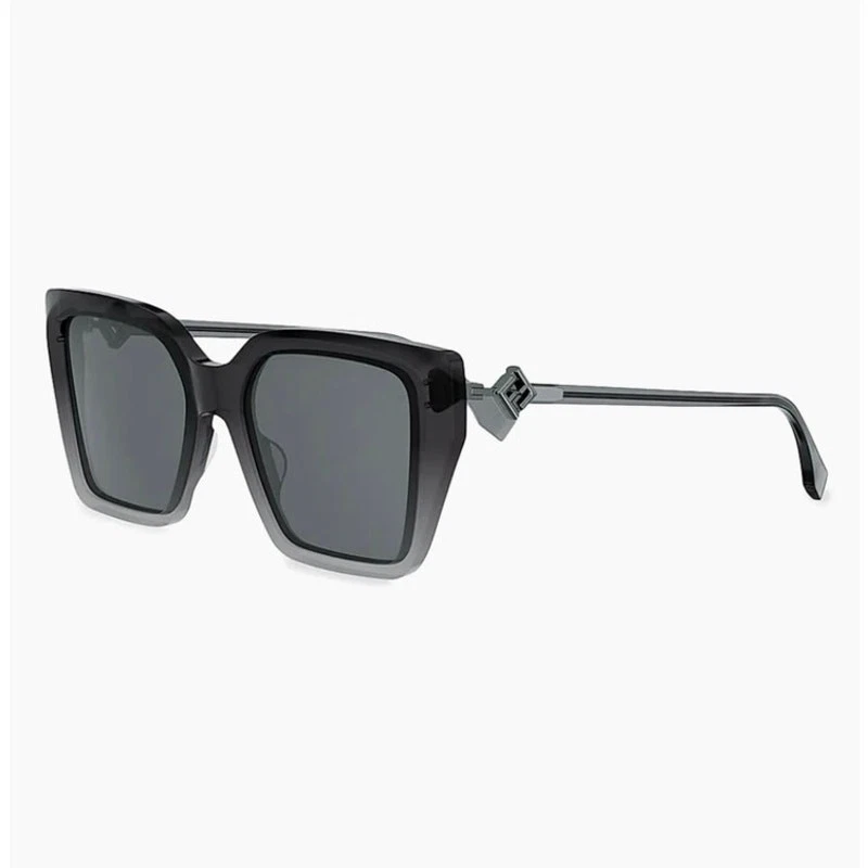 NEW Fendi‎ FF Diamonds Square Sunglasses 54mm Grey Gradient Luxe Statement Chic Fendi FF Diamonds 54MM Square Sunglasses | Saks Fifth Avenue main image 2