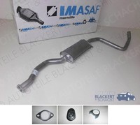 Imasaf Auspuff Mitteltopf + ZubehöR für Ford Escort V+Vi+Vii 1.6/1.8+Rs2000+Xr3I