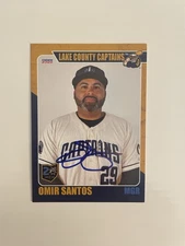 Omir Santos SIGNED 2023 Choice Lake County Captains #31 IP AUTO