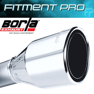 Borla 20247 Universal Exhaust Tip 2.5in Inlet 4.5in Round Angle Cut T304 SS