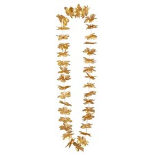 52208 Hawaiian Necklaces, 20 Pieces, Gold, Flower Chains, Necklace, Choker, Ac...