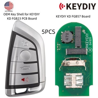 5x KEYDIY KD FGB57 Board for BMW/ZB +OEM Key Shell for KEYDIY KD FGB23 PCB Board