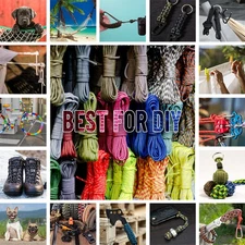 HERCULES 50 ft Type III Paracord 550 Paracord Rope Parachute Cord Reflective