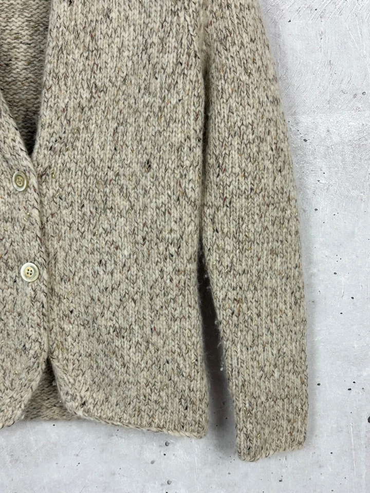 Fabiana Filippi Made in Italy Knit Alpaca Long Sleeve Blazer Jacket Size XS - Image 3 of 4