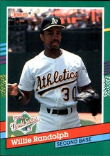Willie Randolph 1991 Donruss #766 Oakland Athletics FREE SHIPPING AutographDen