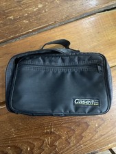 Vtg. Case It Cassette Tape Carrying Case - Holds 16 Black Nylon Plastic