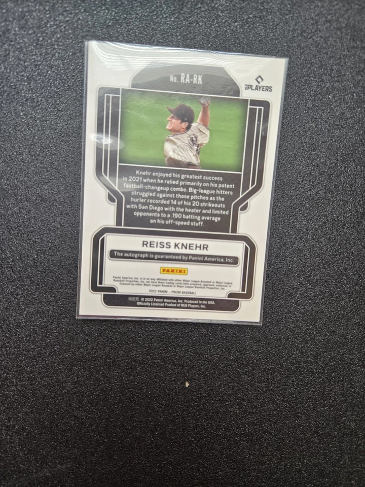 🔥🔥2022 Panini Prizm - Rookie Autographs Reiss Knehr #RA-RK (AU, RC)🔥🔥 - Image 2 of 2