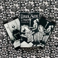 Ciemna strona kart tarota talia lo scarabeo autorstwa Corrado Roi & Sasha Graham nowa