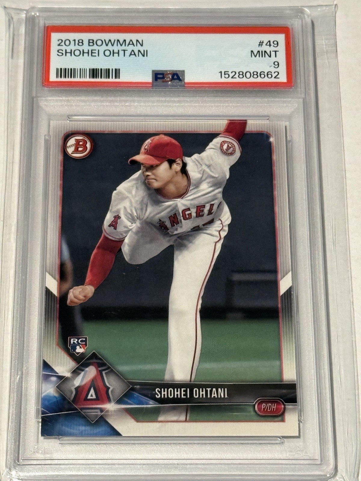 2018 Bowman - Shohei Ohtani #49 (RC) - PSA 9