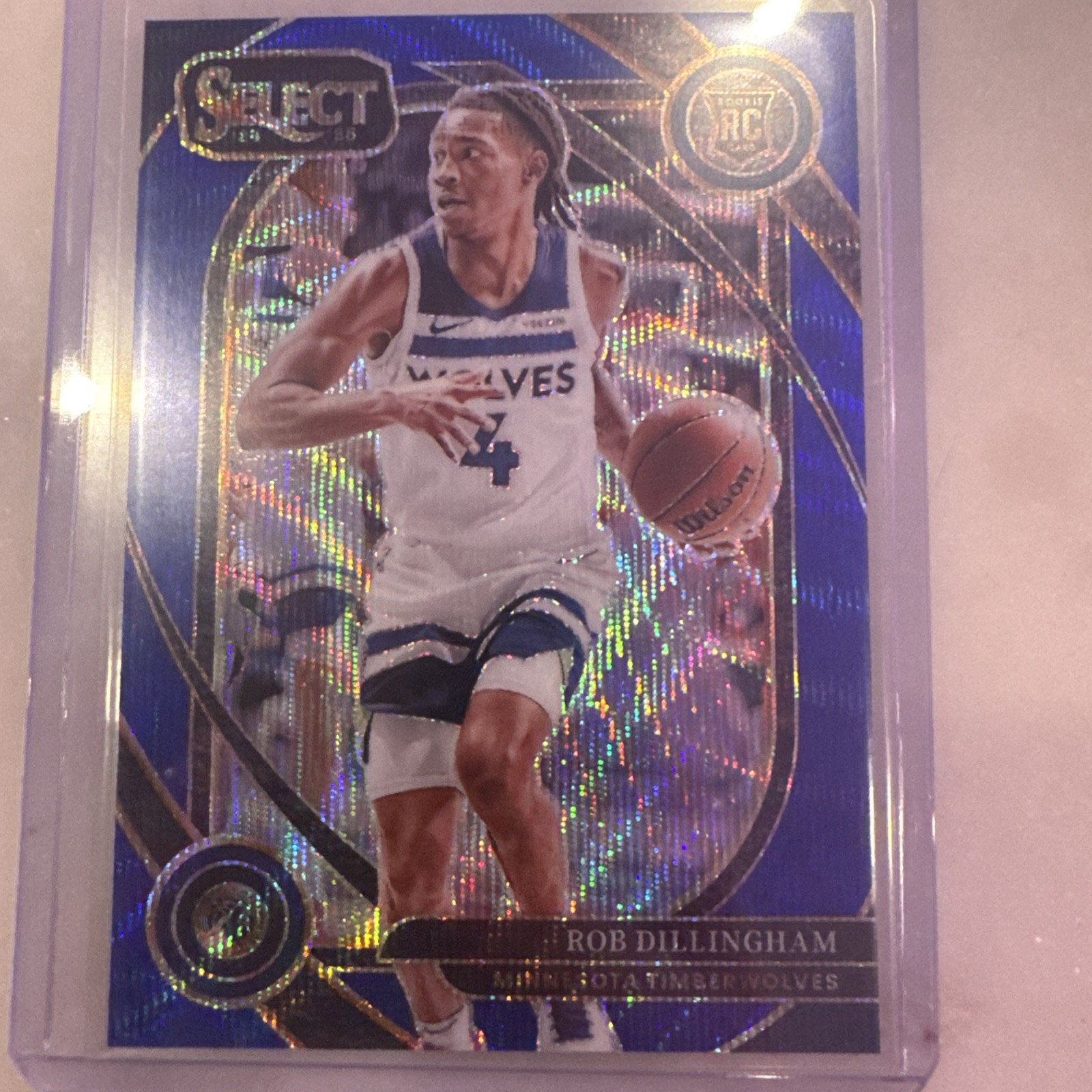 2024-25 Panini Select - Courtside Robert Dillingham #288 Blue Wave Prizm /75(RC)