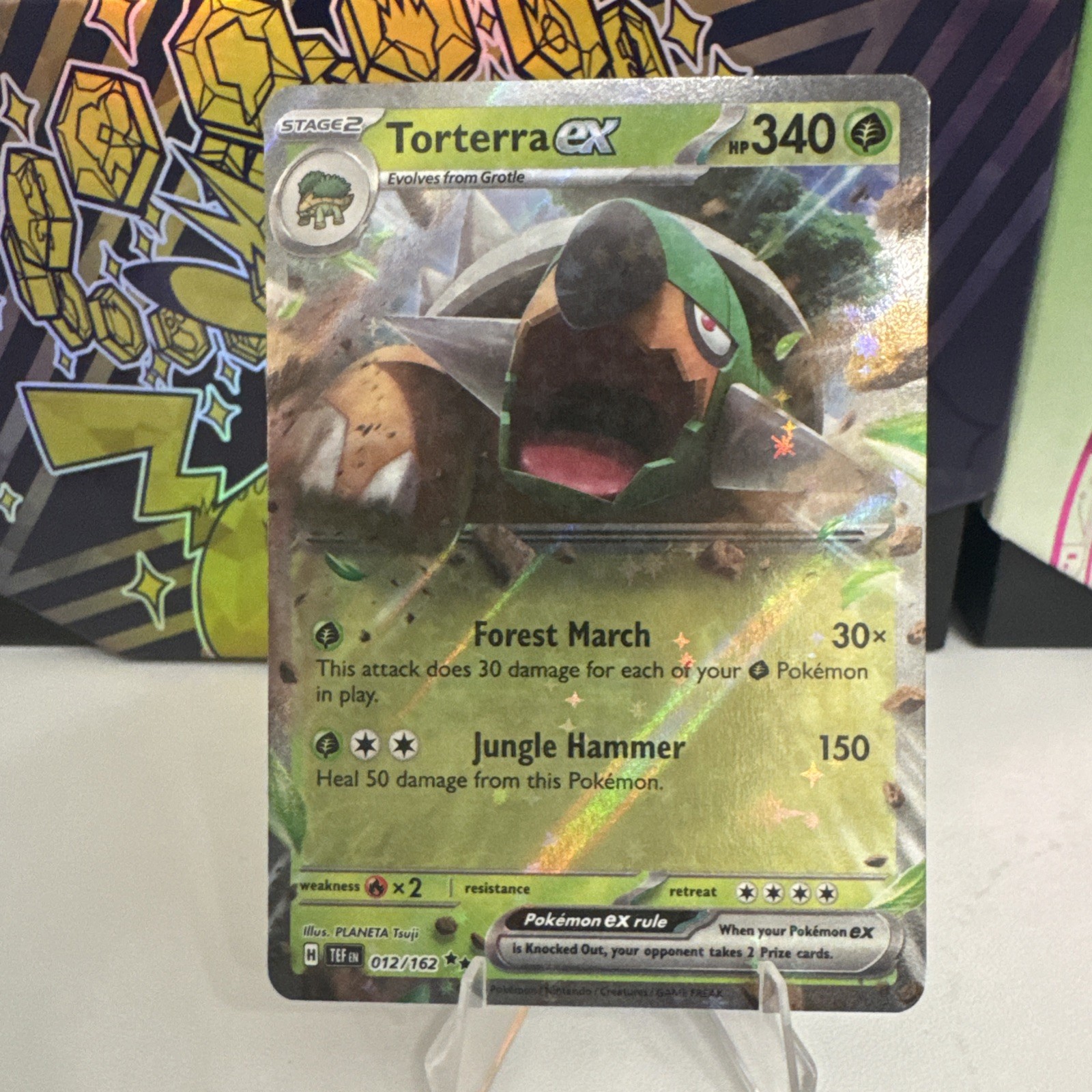 Torterra ex 012/162 Double Rare Holo Pokémon Temporal Forces NM/M