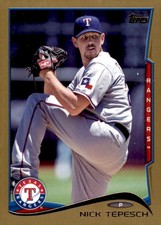 2014 Topps Update #US-124 Nick Tepesch Gold #/2014