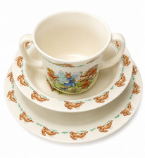 Royal Doulton Bunnykins Mug Bowl Baby Plate 3 Piece English Fine Bone China