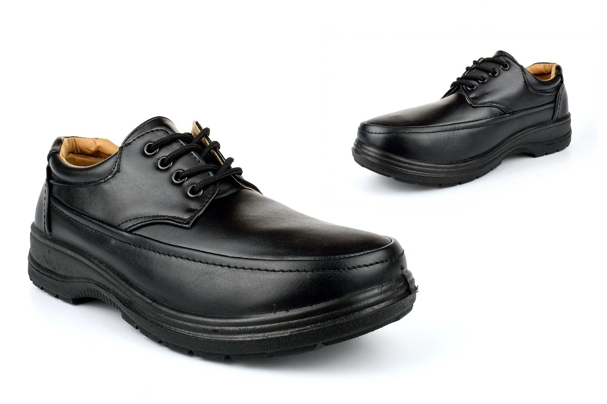 Mens Comfort Shoes Mens Lightweight Shoes Mens Casual Shoes Lace Black Shoes
