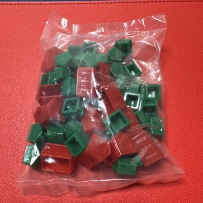 Vintage 1999 Monopoly Game Replacement Parts Pieces 13 Hotels 34 Houses - New