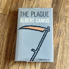 The Plague by Albert Camus 1947 Modern Library Edition Hardcover DJ