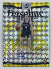 Danny Wolf 2025-26 Topps Finest Baseline Autographs Gold Geometric Auto /50 NBA