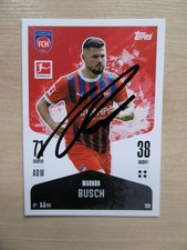 Marnon Busch autograph signed TC Topps Bundesliga "Heidenheim 2024/25"