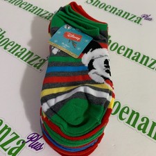 Ugly Christmas Socks Disney Mickey Minnie Mouse No Show 6 Pack Shoe Size 4-10