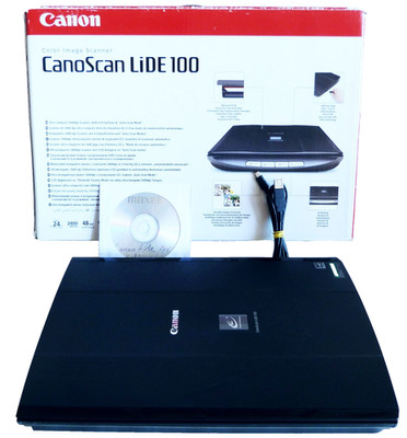 Canon CanoScan LiDE 100 Flachbettscanner, Scanner für Win. 7, 8, 10, 11, in OVP