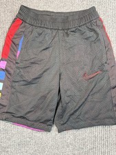 Nike Dri-FIT Youth Medium Mesh Athletic Shorts Black Multicolor Basketball