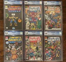 The Infinity Gauntlet Set Completo 1 - 6 Tutti CGC 9.8 WP Classic Thanos Story