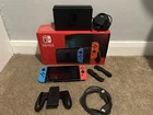 Nintendo Switch V2 32 GB Console - Neon Blue/Red Complete with Box and Packaging