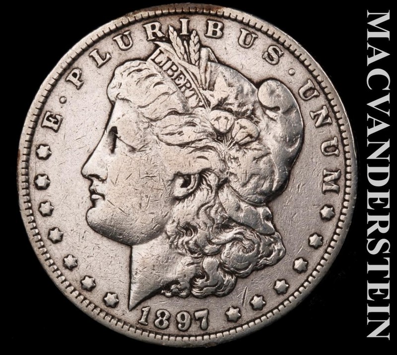1897-O Silver Morgan Dollar - Scarce  Semi-key  Better Date  No Reserve  #L7543