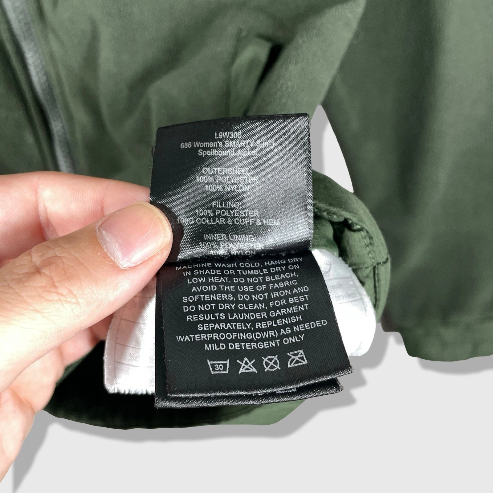 686 Smarty 3-in-1 Fleece Jacket Mens Large Green Gorpcore Outdoor Layer Ski - product detail image 5