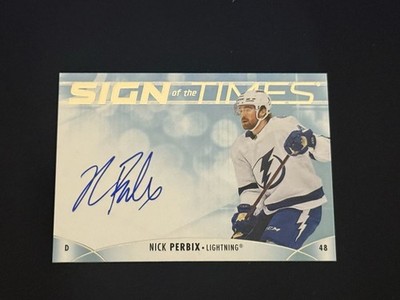 23-24 SP AUTHENTIC SIGN OF THE TIMES AUTO - NICK PERBIX #SOTT-NP LIGHTNING