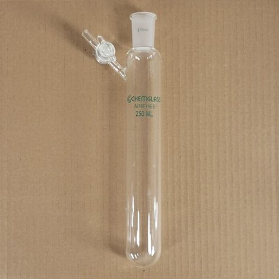 Chemglass AF-0537-04 250mL CN-24/40 Airfree Schlenk Reaction Tube 43 Stopcock