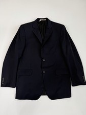 Burberry London 40R Navy Pinstripe 100 Wool Blazer Sport Coat USA Made