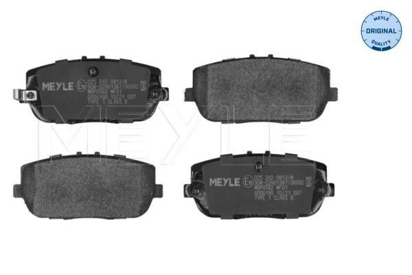 MEYLE 025 242 9813/W BRAKE PAD SET DISC BRAKE Rear
