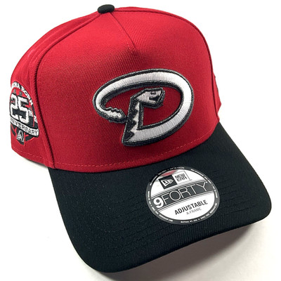 New Era AZ Diamondbacks Exclusive Red White Blk 9FORTY A-Frame Snapback Hat Cap