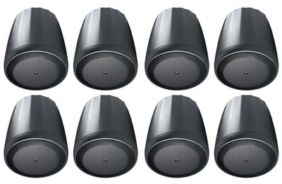 (8) JBL Control 65 P/T 5.25'' 60w Black Pendant Speakers For Restaurant/Bar/Cafe