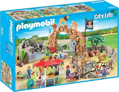 SELTENE PLAYMOBIL 6634 CITY LIFE DER GROSSE ZOO 175 TEILE STADT TIERE 2014