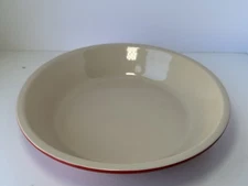 Le Creuset Stoneware 10” Red Pie Plate Pan Dish 11-27 EUC
