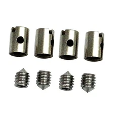  4 Sets 5mm Solderless Cable Nipples, Universal Throttle Cable Kit for 