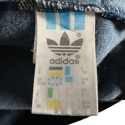 Adidas Originals Trainingsjacke Herren Gr. L Blau Gestreift Full Zip Retro - Bild 3 von 16