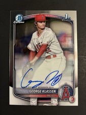 2025 Bowman - Chrome Prospect Autographs George Klassen #CPA-GK 1st Auto Angels
