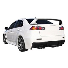For Mitsubishi Lancer 08-17 Evo X Style Fiberglass Rear Bumper Cover Unpainted