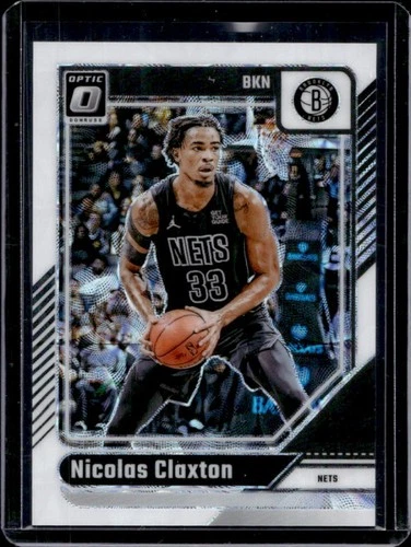 2024-25 Panini Donruss Optic Nicolas Claxton White International Prizm #/15 Nets