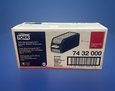 Tork Xpressnap Fit Counter Napkin Dispenser Black N14 Signature Design 7432000